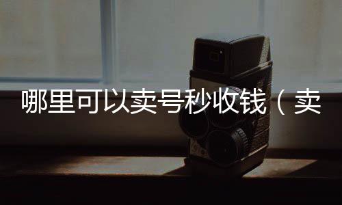哪里可以卖号秒正规微信回收平台收钱（卖号最快收到钱的软件）