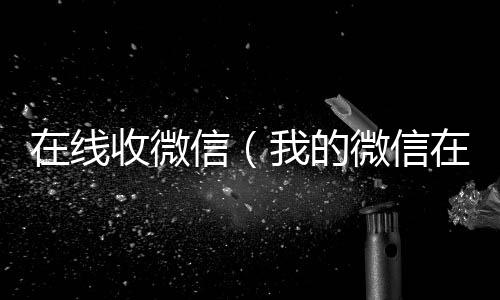 在线收微信收vx（我的微信在哪里）