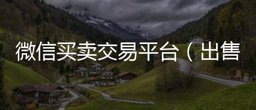 微信买卖交易平台24小时高价回收微信（出售实名微信账号平台购买）