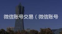  微信账号交易（微信账号交易平台）