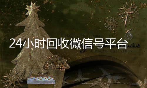 24小时回收微信号24小时全天回收vx平台（24小时高价回收微信号平台）
